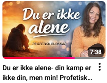 Du er ikkje åleine, din kamp er ikkje din, men min. Profetisk bodskap ved ETS&nbsp;12.3.2026.